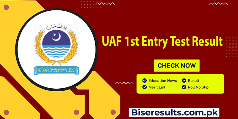 UAF 1st Entry Test Result